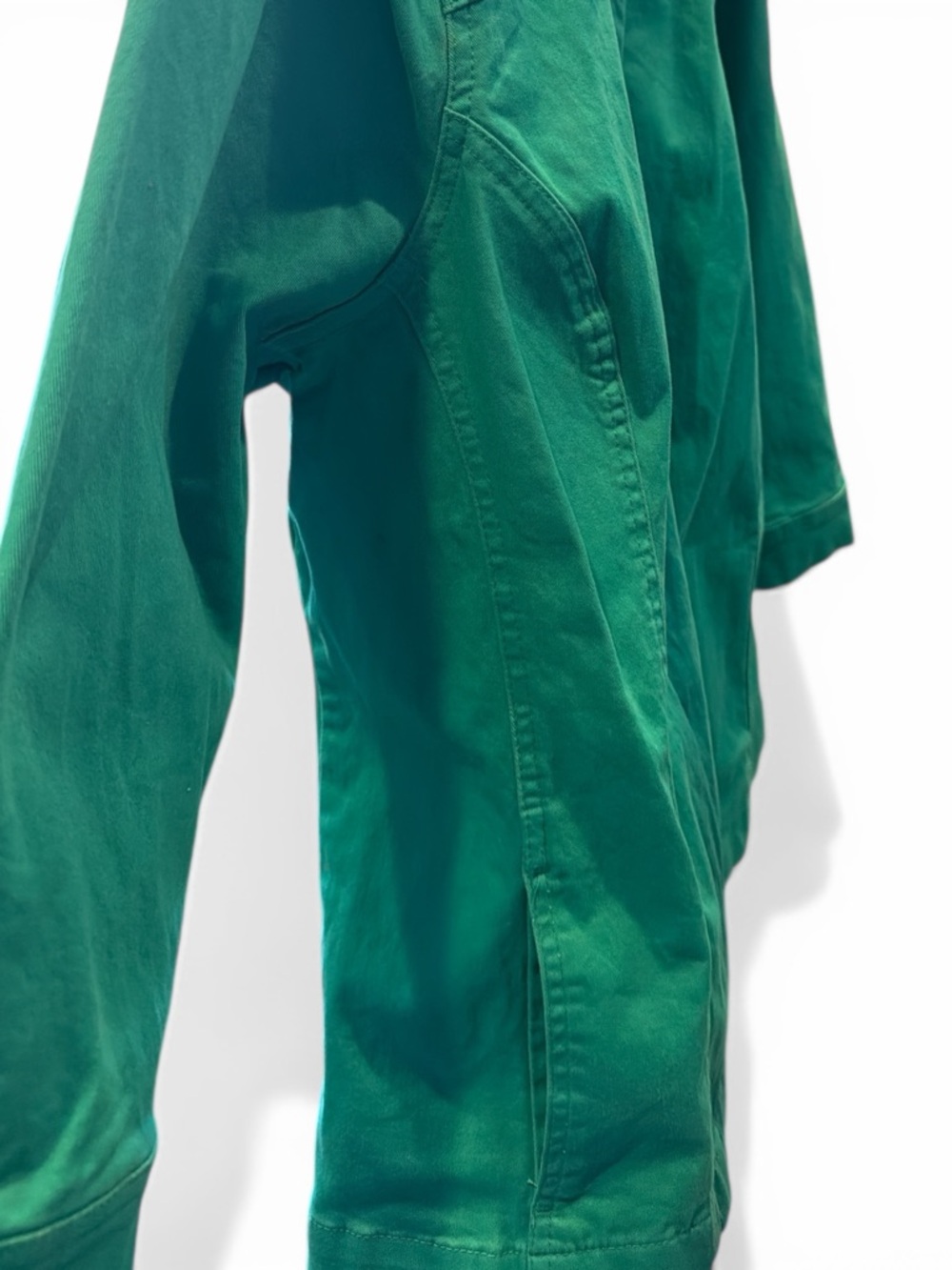 CJ Banks Turquoise Embellished Button-Front Women’s Lightweight Denim Jacket - Picture 10 of 11